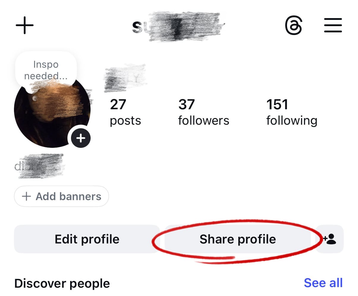 Profile URL Step 1